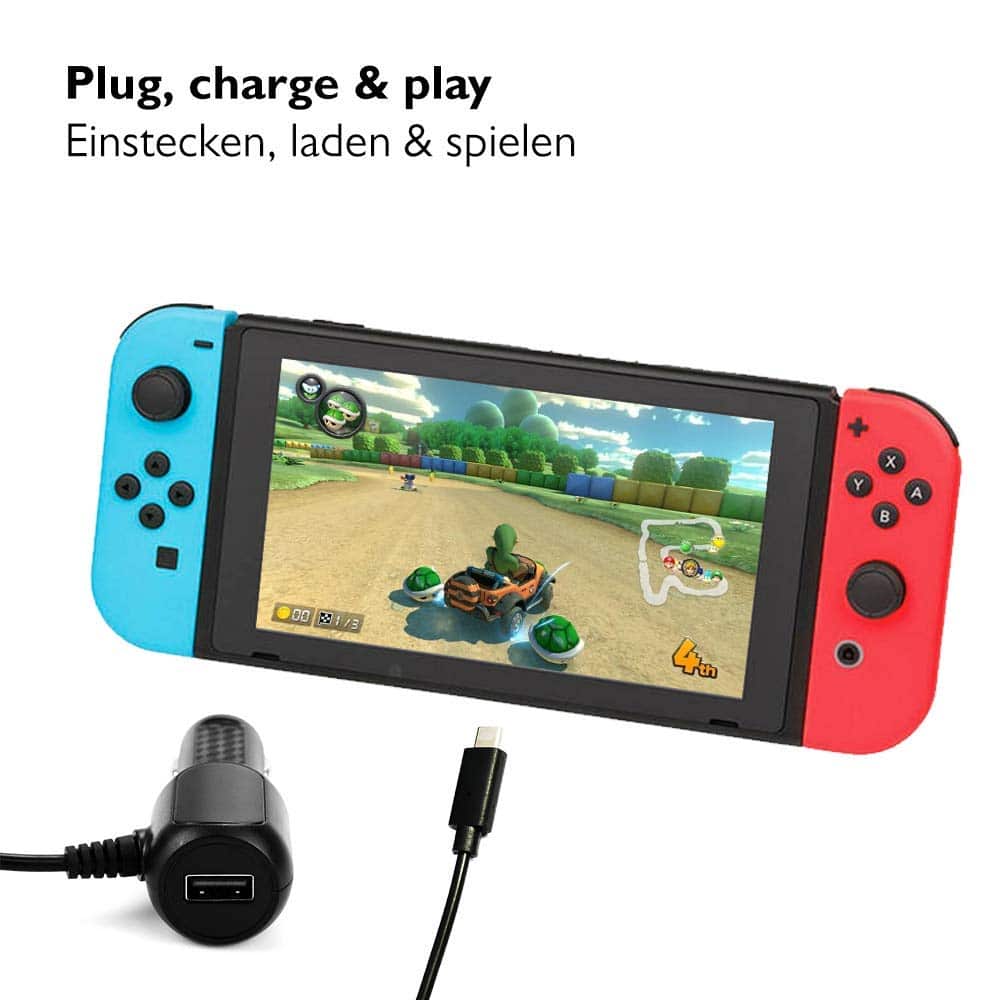 Lioncast Kfz Ladekabel für die Nintendo Switch / Switch Lite