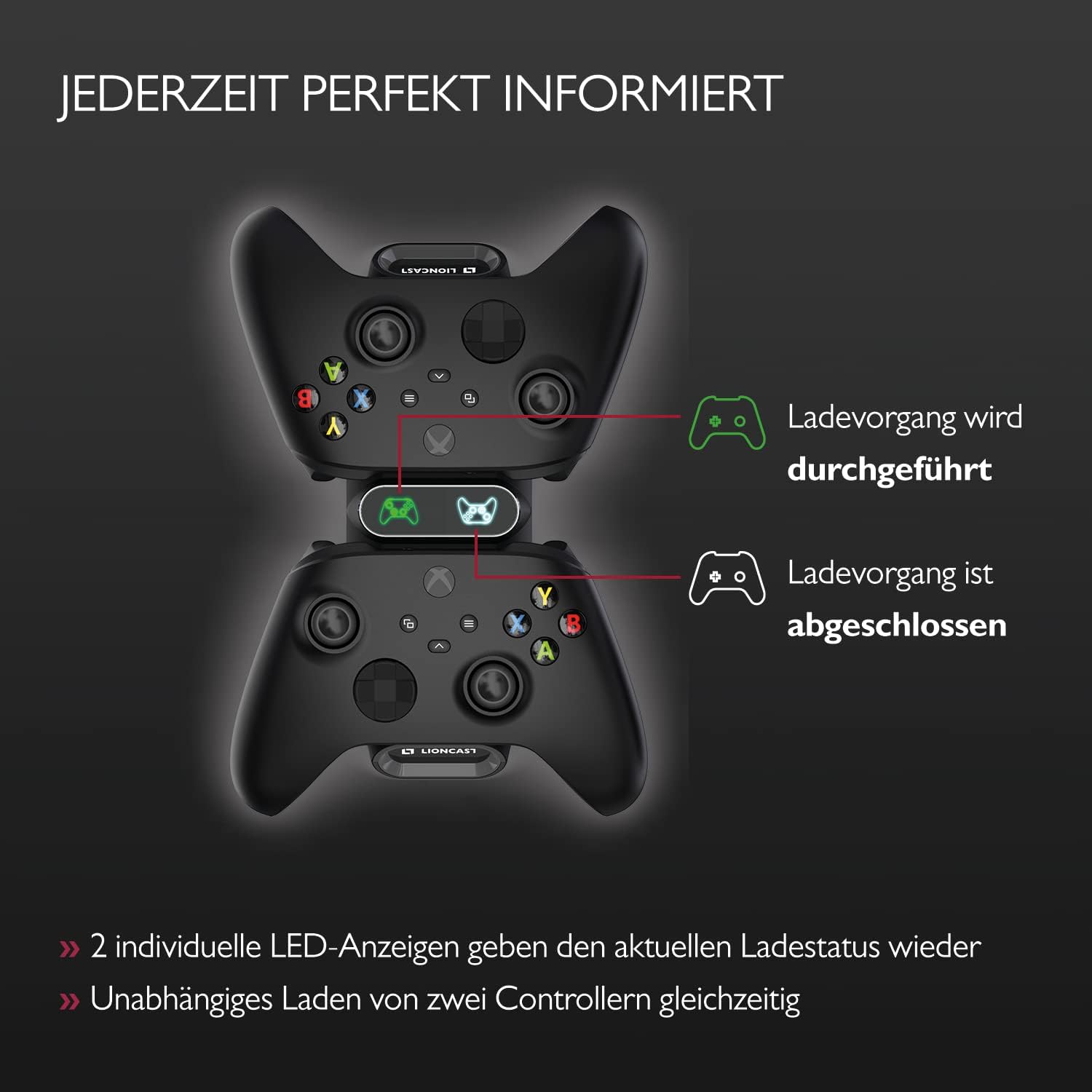 Lioncast Xbox Controller Ladestation