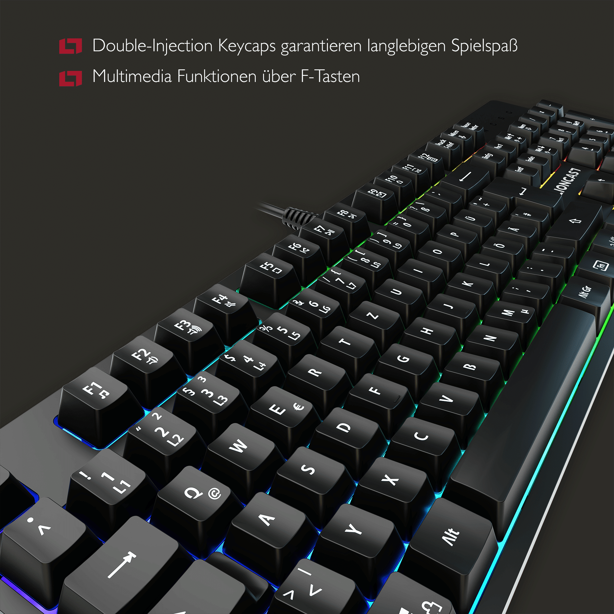 Lioncast LK100 RGB Gaming Tastatur