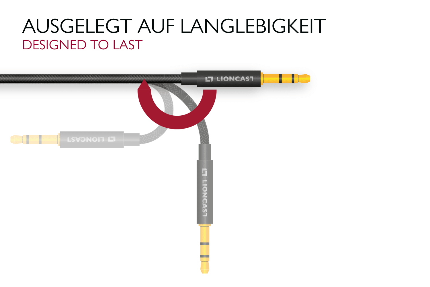 Lioncast Aux Kabel 3.5mm Audio Kabel