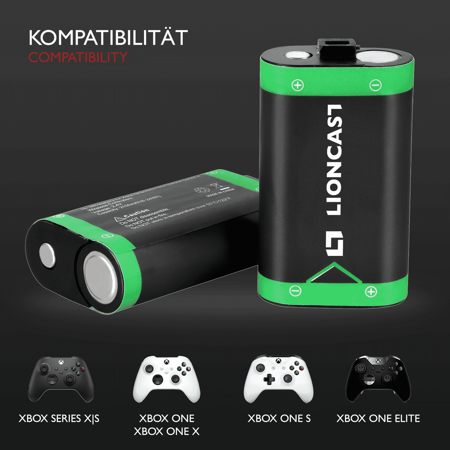 Lioncast Akku für Xbox Controller