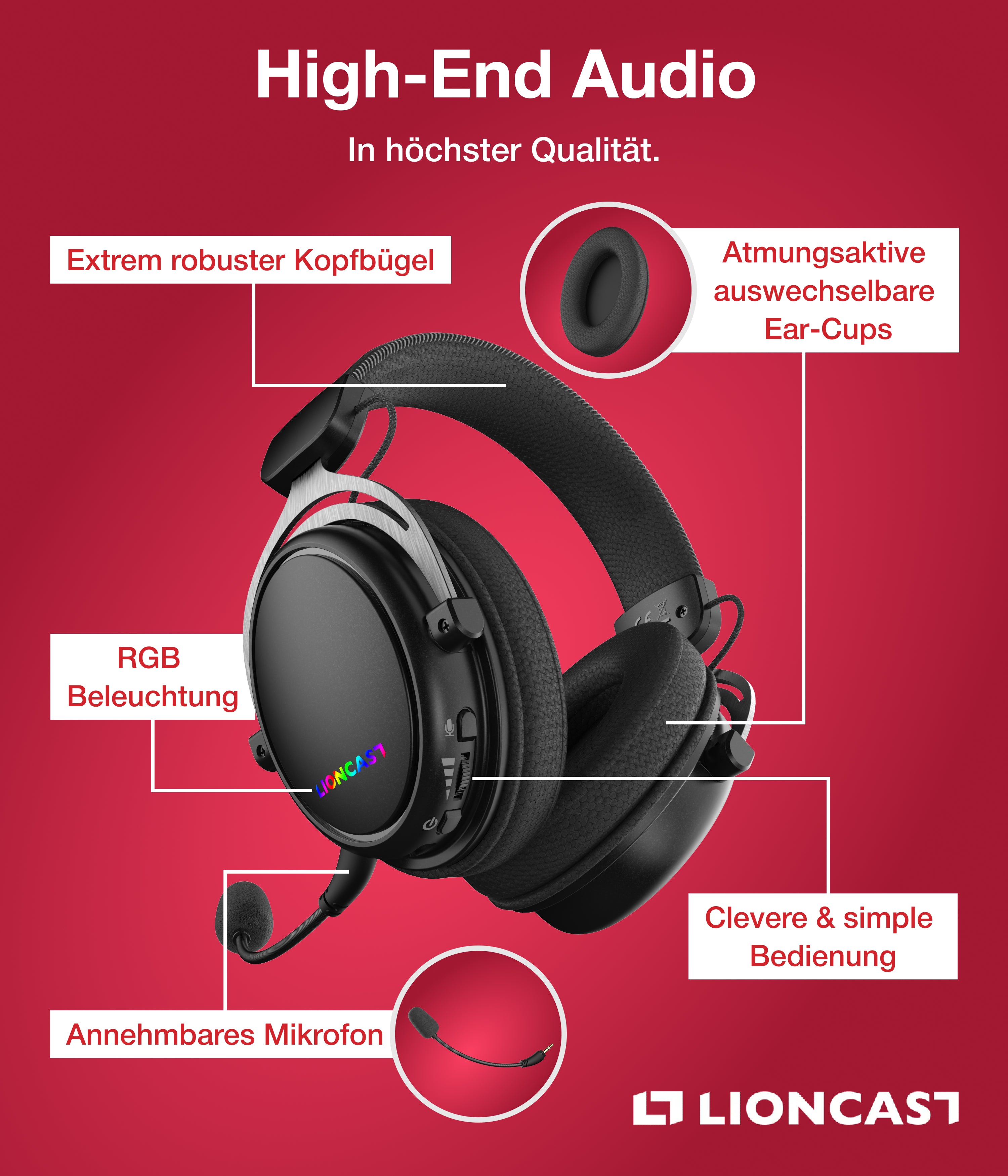 LX80 Wireless Gaming Headset
