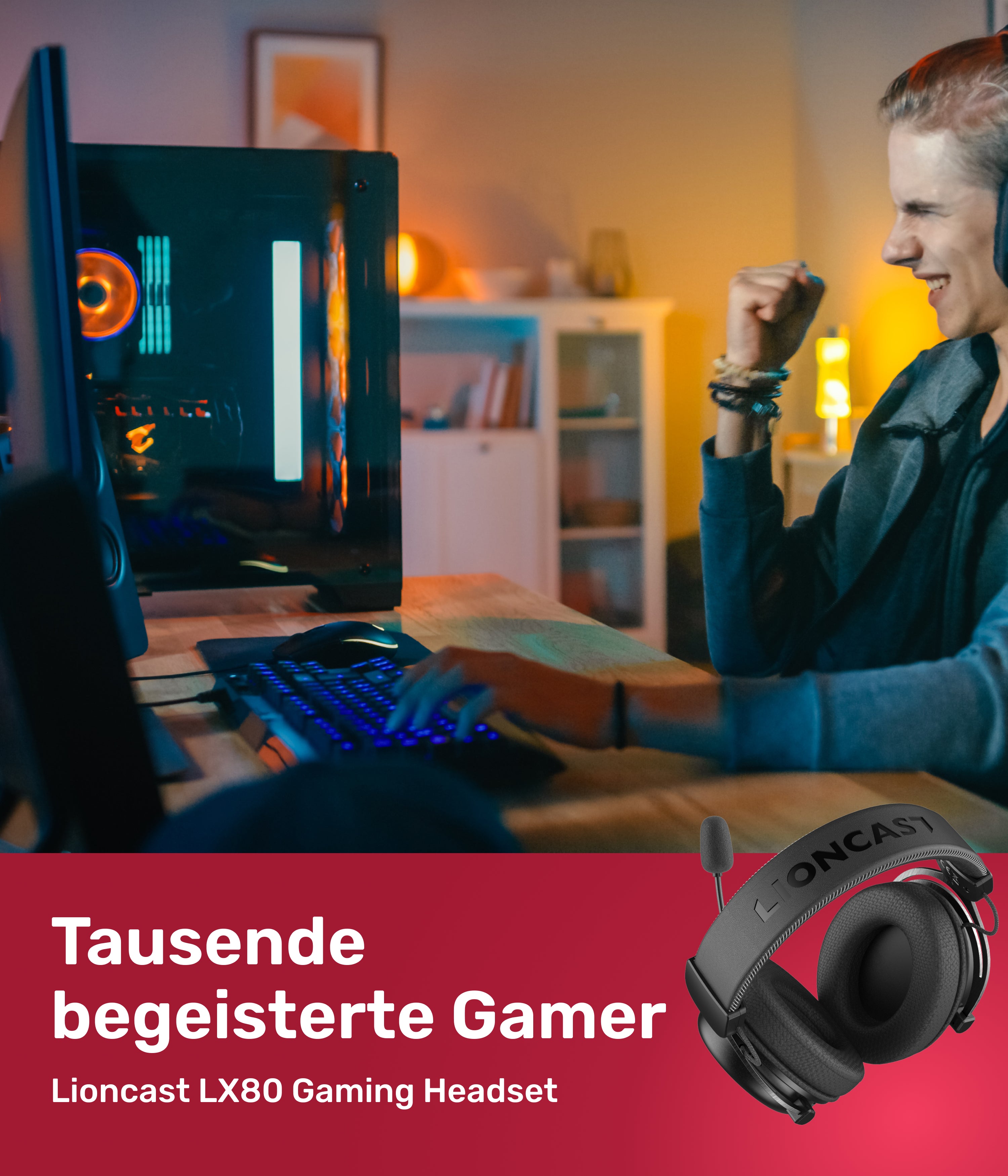 LX80 Wireless Gaming Headset