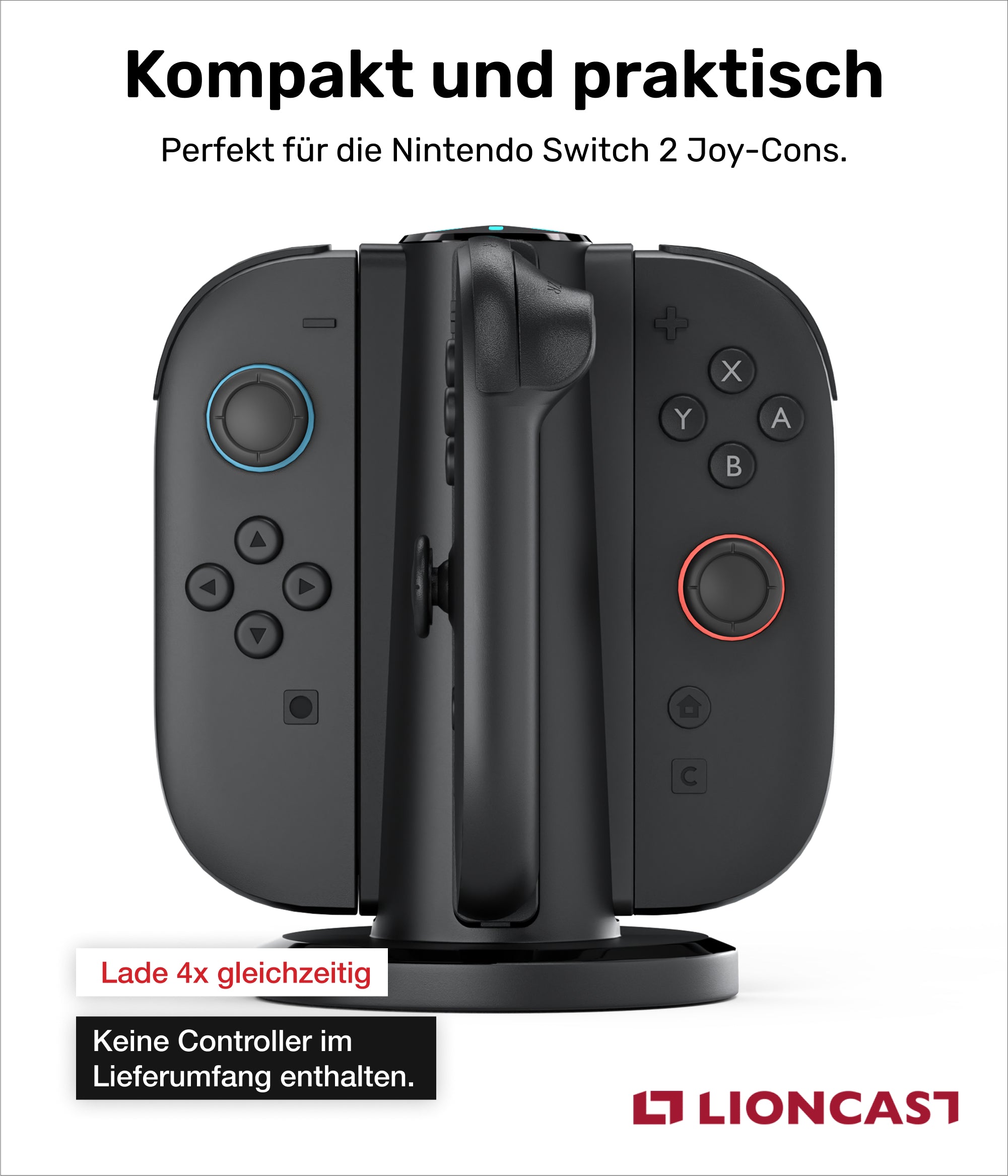 Lioncast Joy-Con Charger Nintendo Switch 2