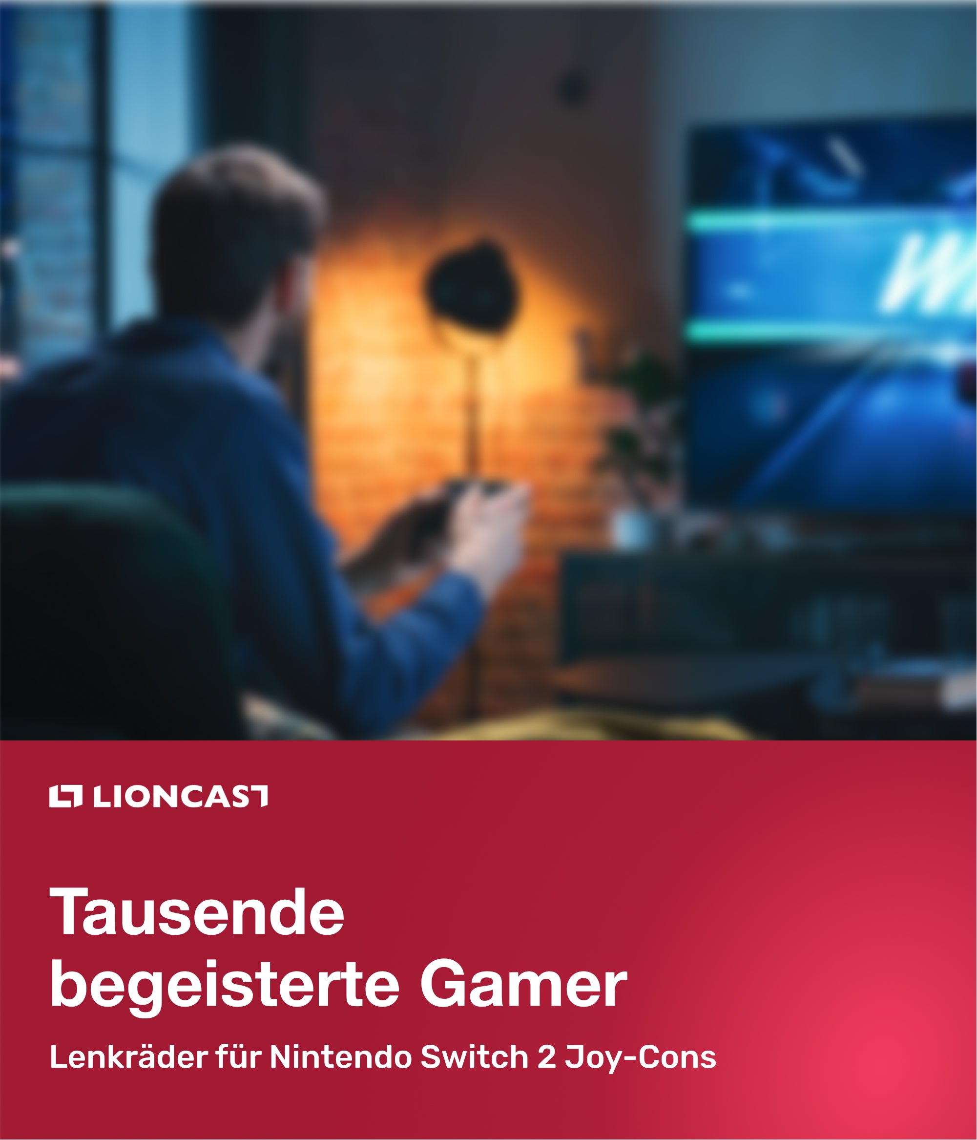 Lioncast Lenkrad für Nintendo Switch 1&2