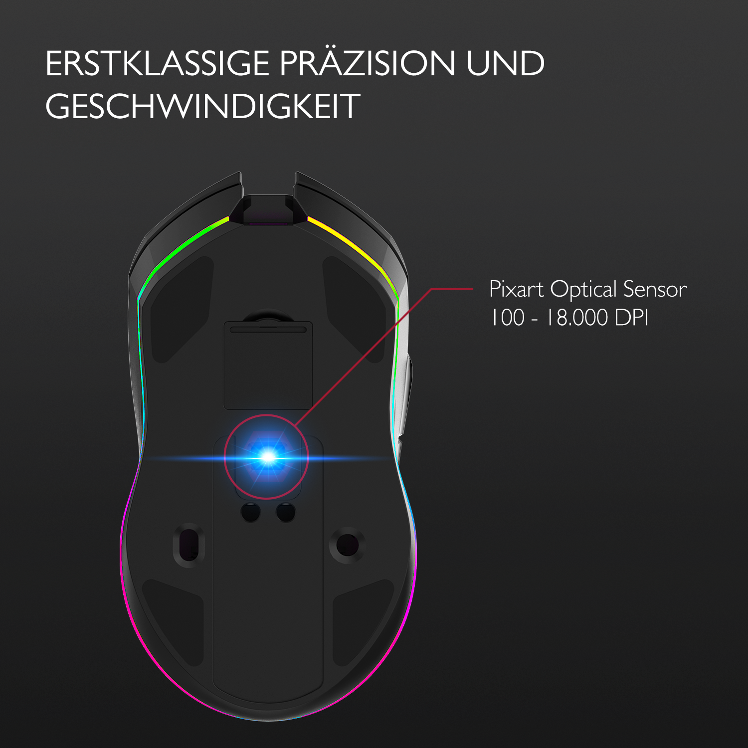 Lioncast LM45 Gaming Maus