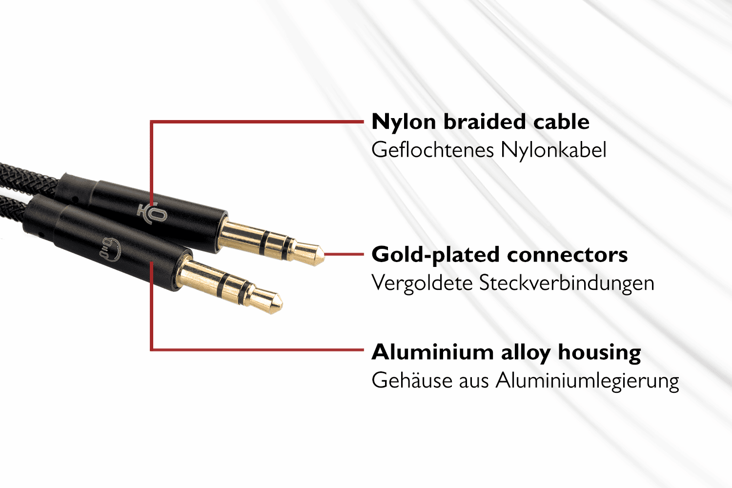 Lioncast Aux Kabel 3.5mm Audio Kabel