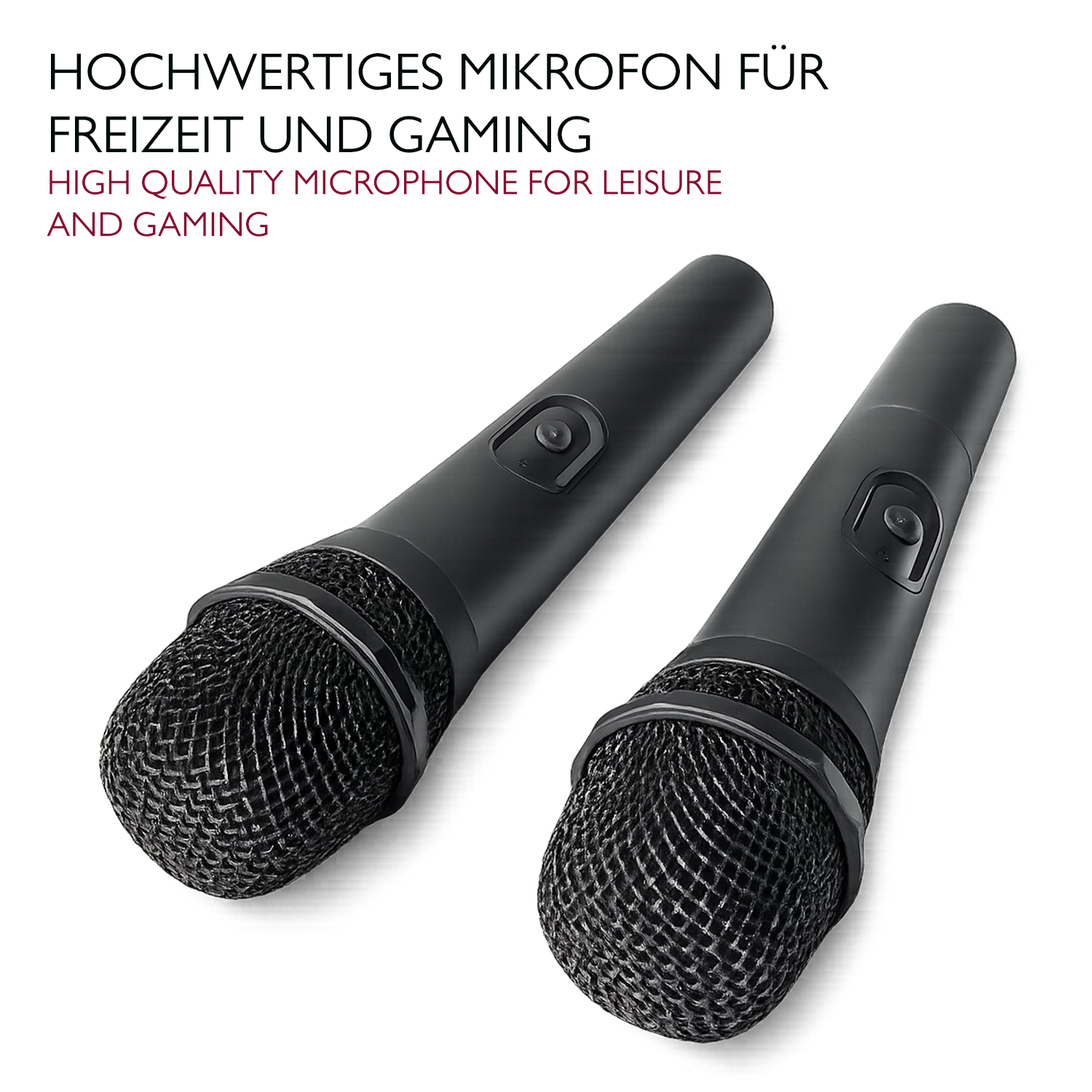 Lioncast Wireless Mikrofon für Karaoke (Doppelpack)
