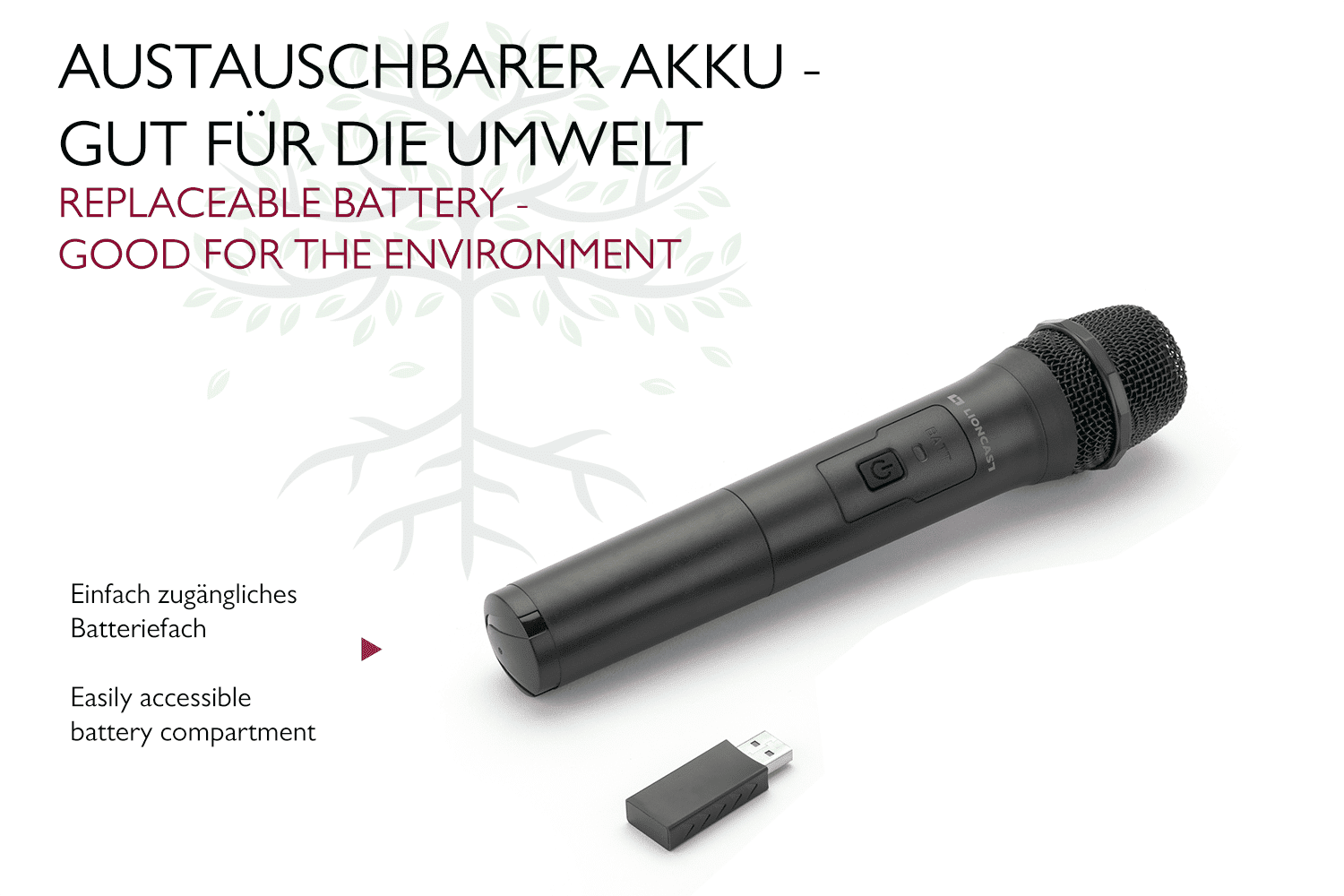 Lioncast Wireless Mikrofon für Karaoke (2er Set) - B-Ware