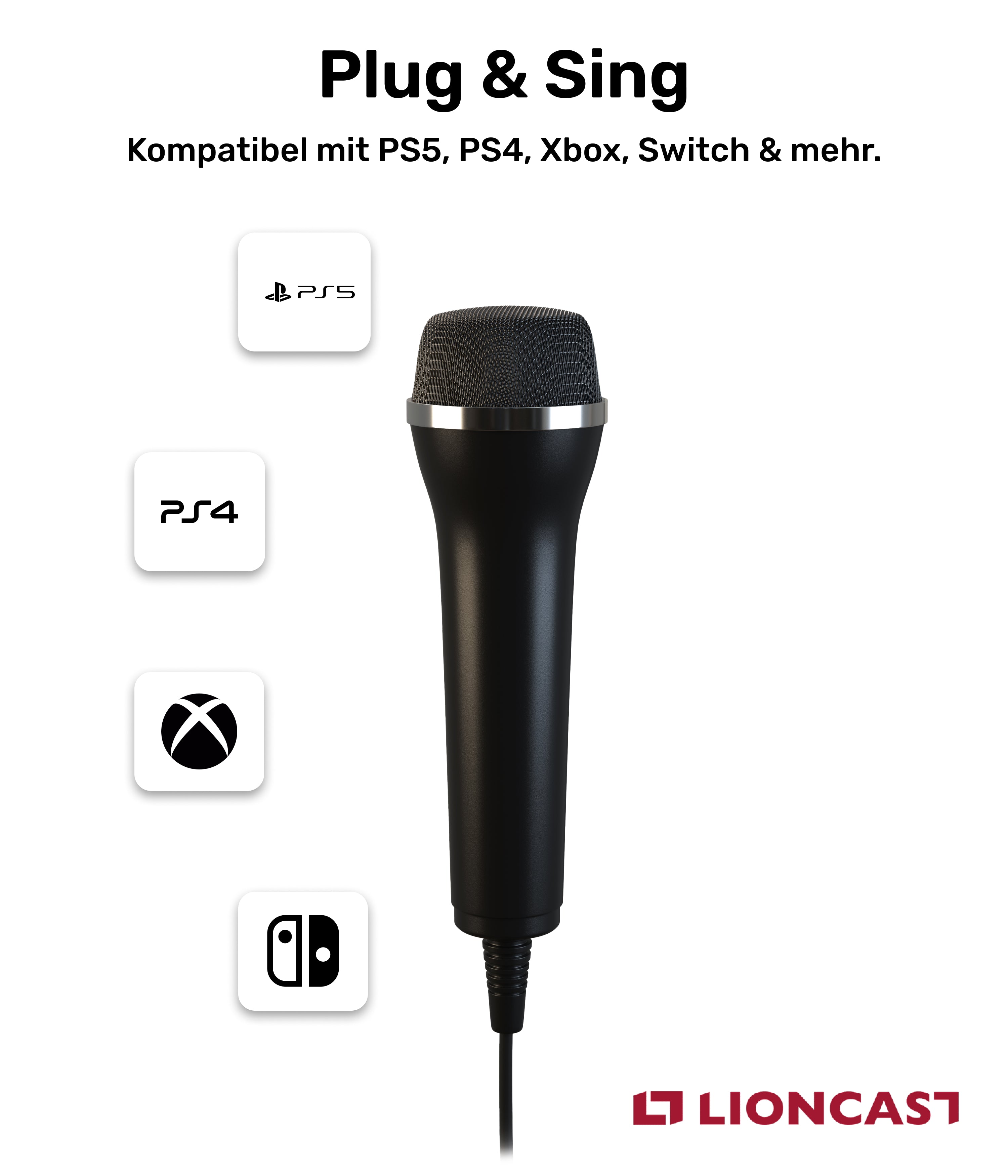 Lioncast Mikrofon für Karaoke