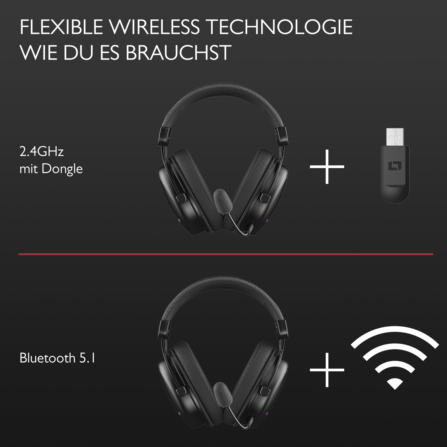 LX80 Wireless Gaming Headset